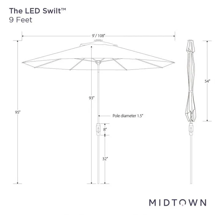 The LED Swilt™ - Sunbrella Bengali Purple