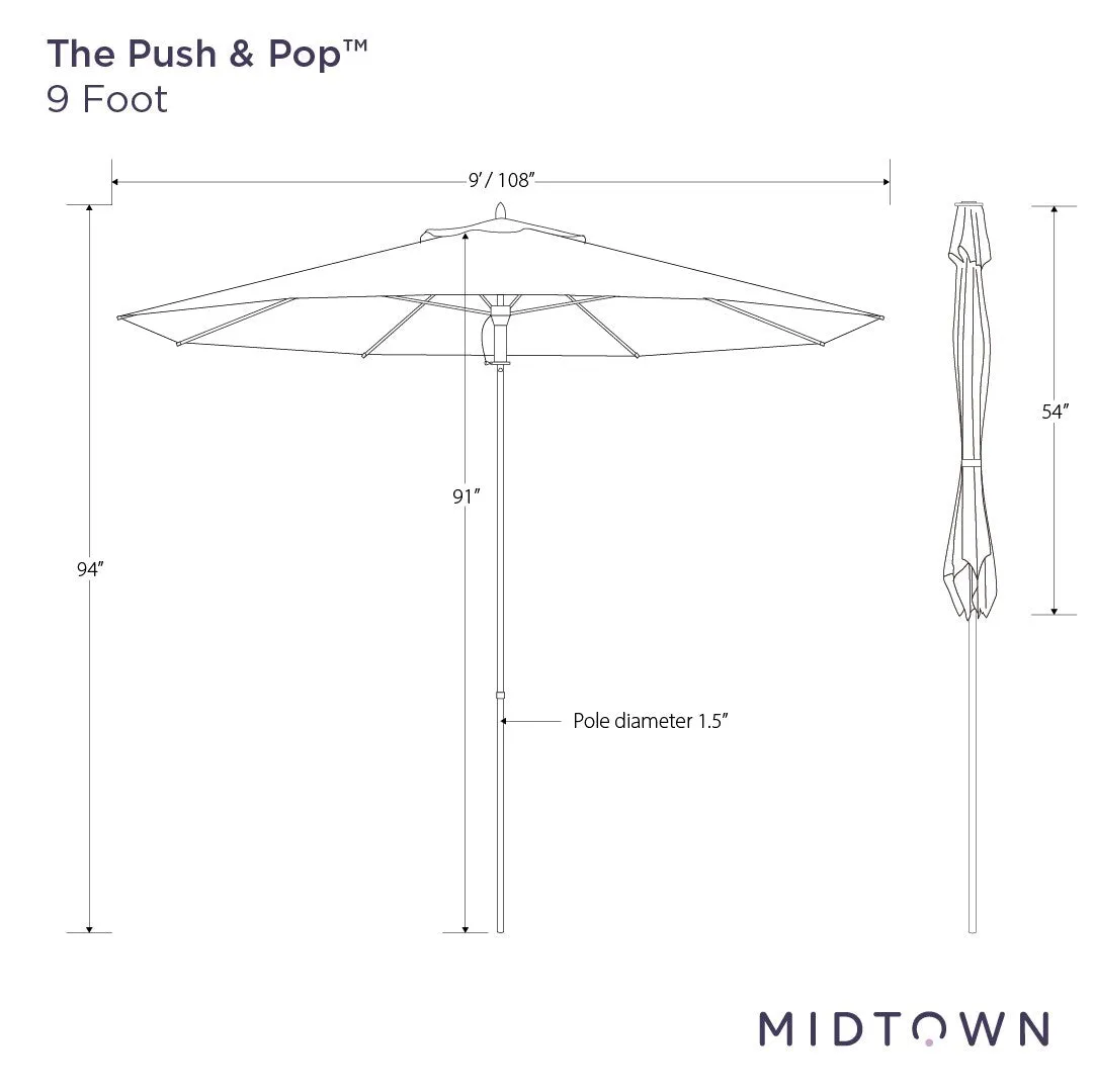 The Push and Pop™ - Sunbrella Canvas Tuscan