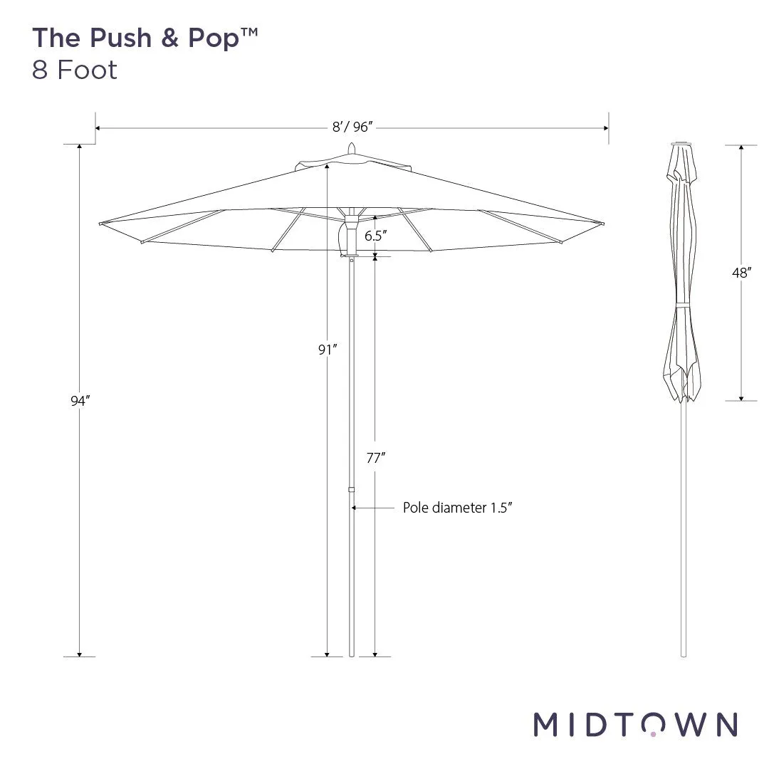 The Push and Pop™ - Sunbrella White