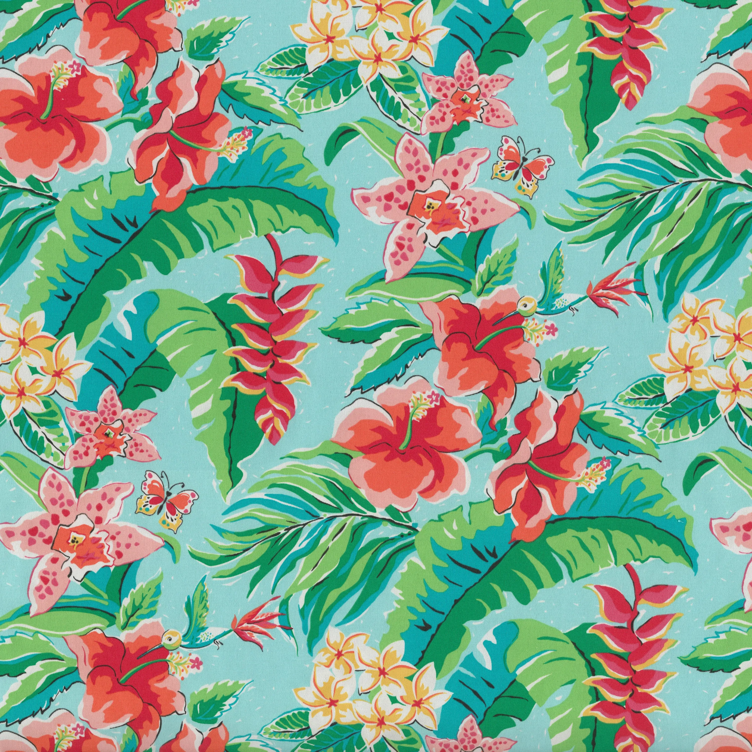 Tropical Paradise Squared Corners Chair Cushion